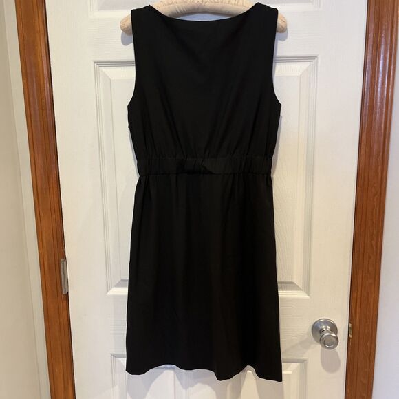Theory Women's Black Sleeveless Dress Elastic Waist Made in USA size 6 - Picture 2 of 10